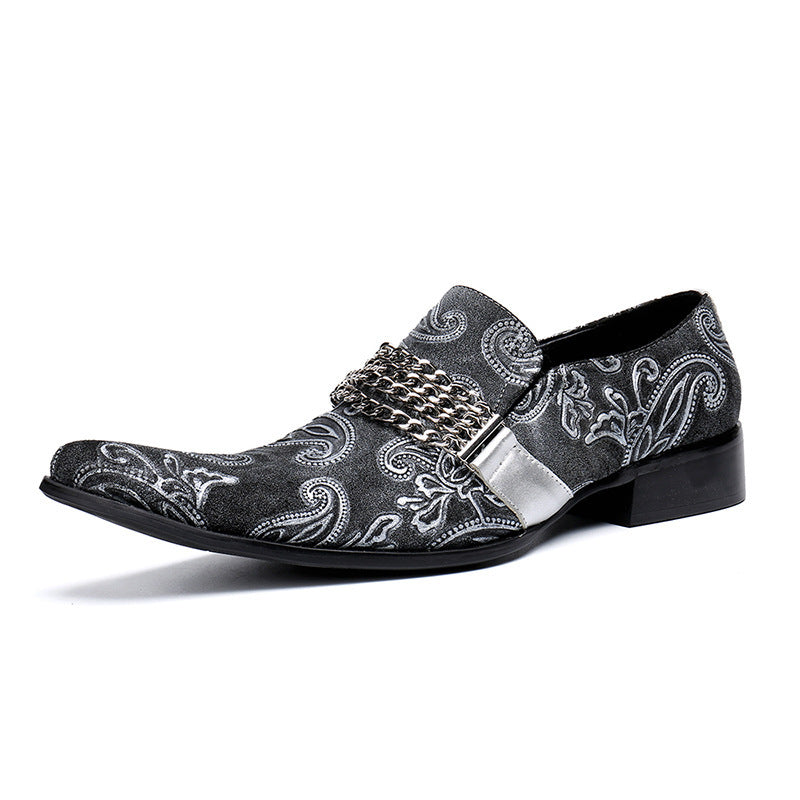 Paisley and grey dress shoes paisley and gray men main image 4
