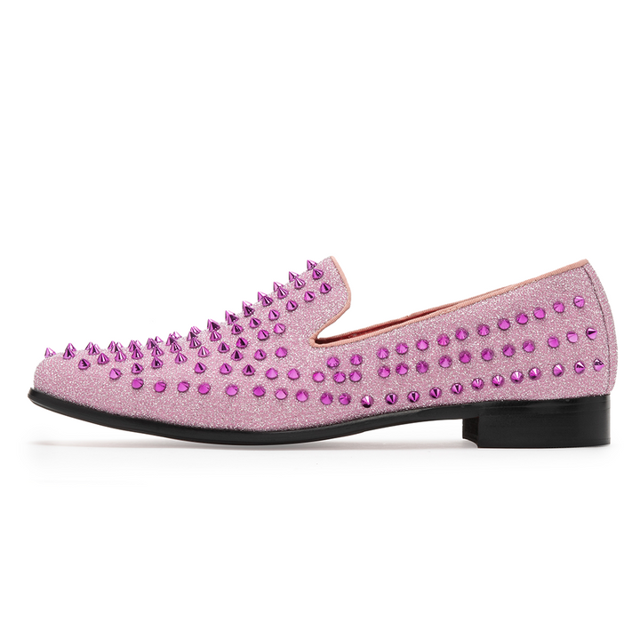 Dola  Pink Rivet Dress Shoes 9180