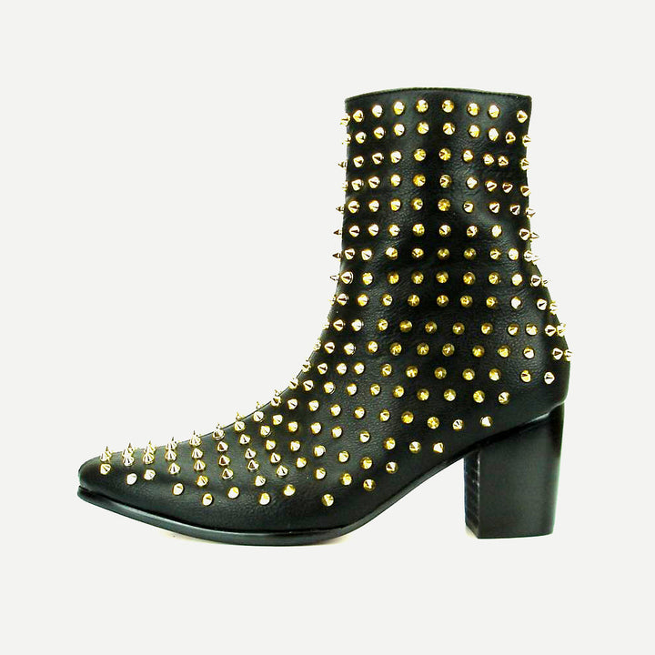 Dola Black-Gold Party Boot #7030