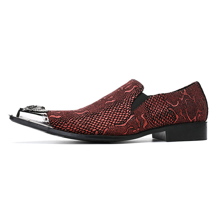 Dola  Italian Red Snake Dress Shoes #8024