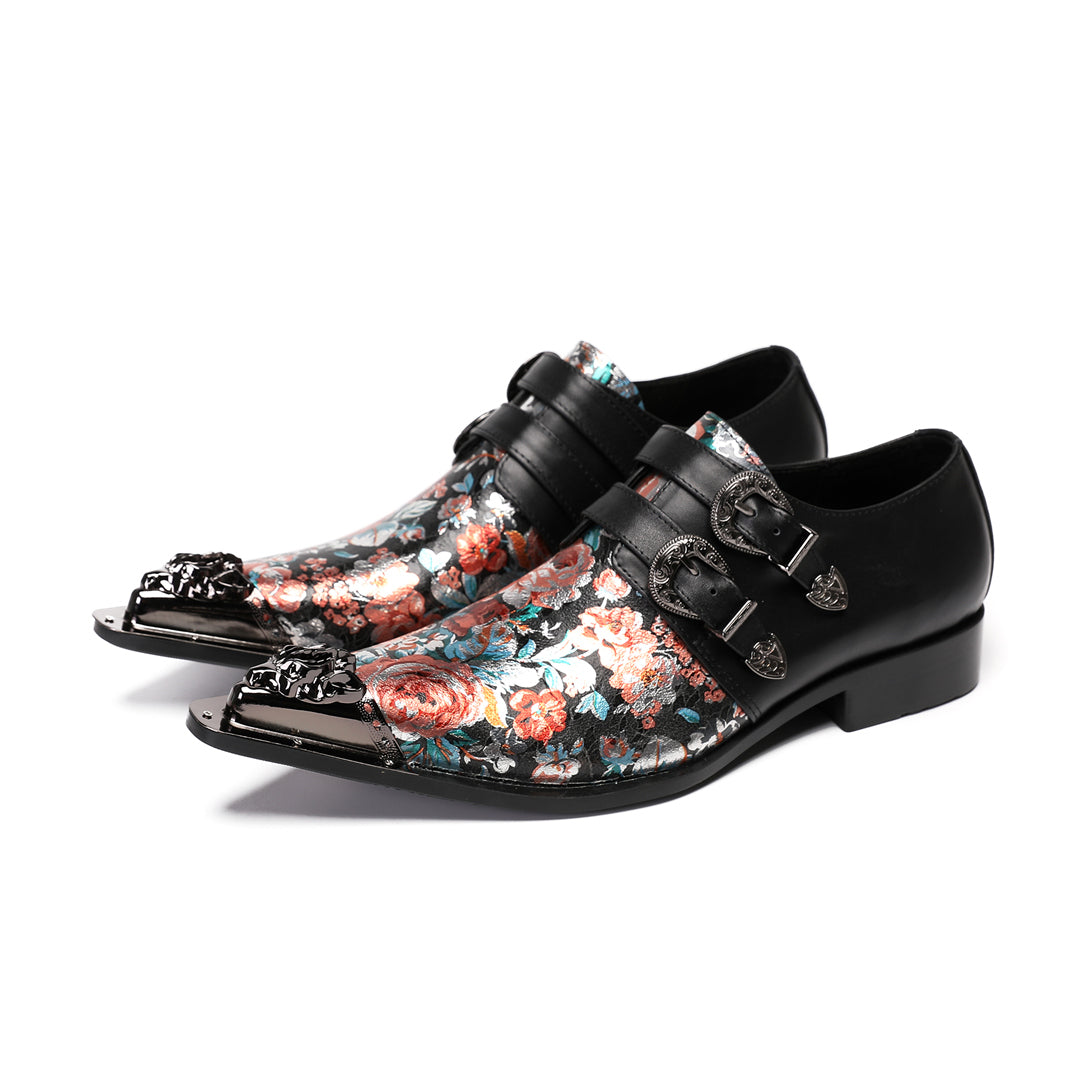 Dola  Arcobaleno Floral Metal Tip Shoes 9189