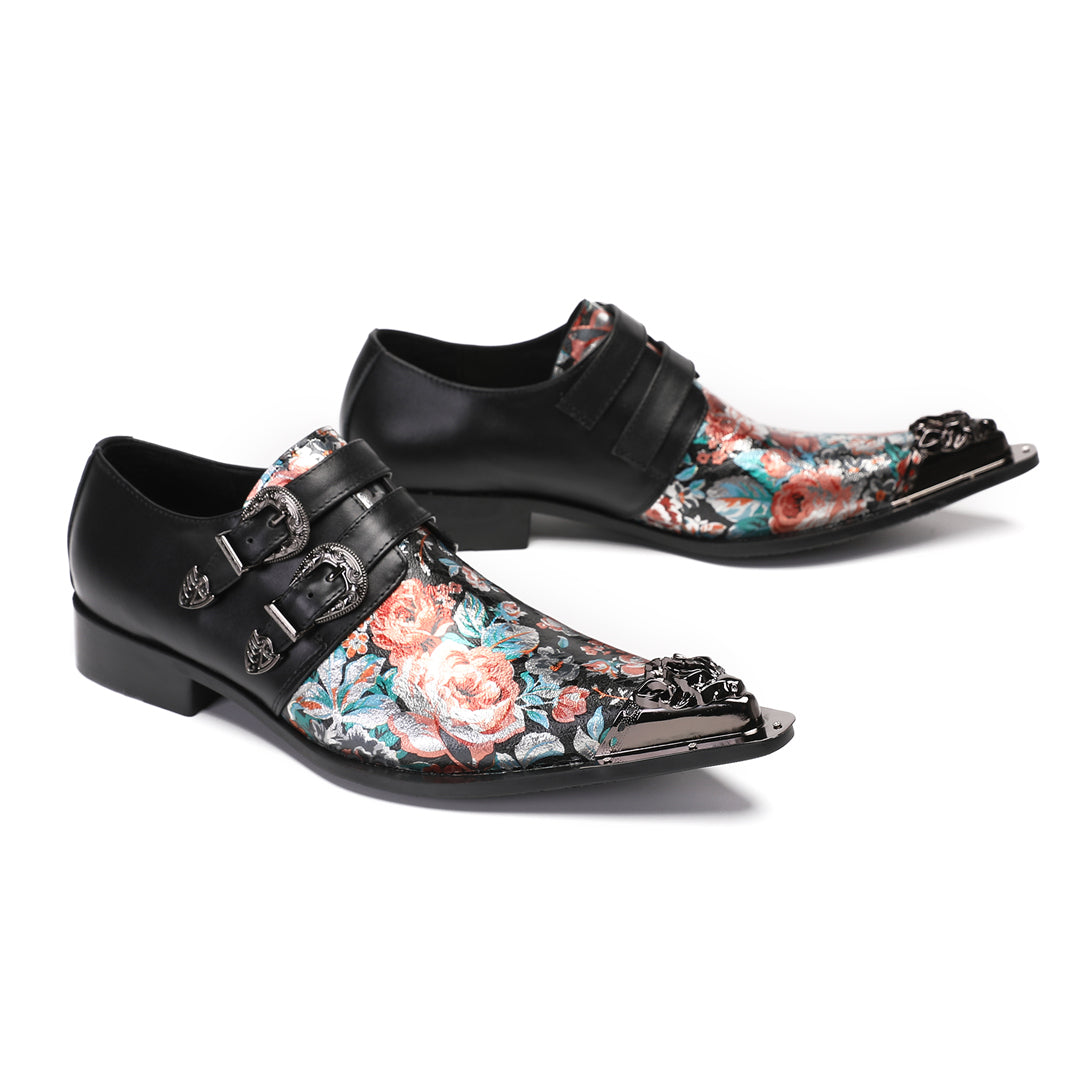 Dola  Arcobaleno Floral Metal Tip Shoes 9189