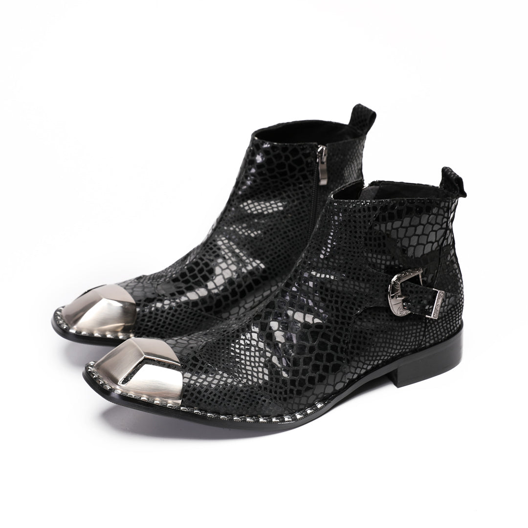 Dola  Serpente Nero Ankle Boots 9204