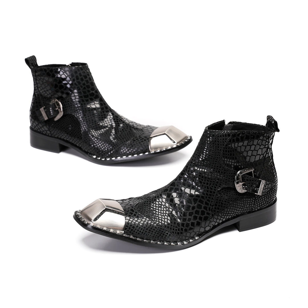 Dola  Serpente Nero Ankle Boots 9204