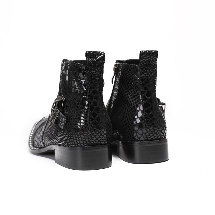 Dola  Serpente Nero Ankle Boots 9204