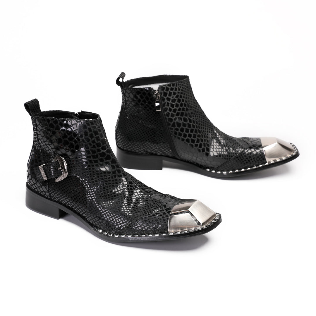 Dola  Serpente Nero Ankle Boots 9204