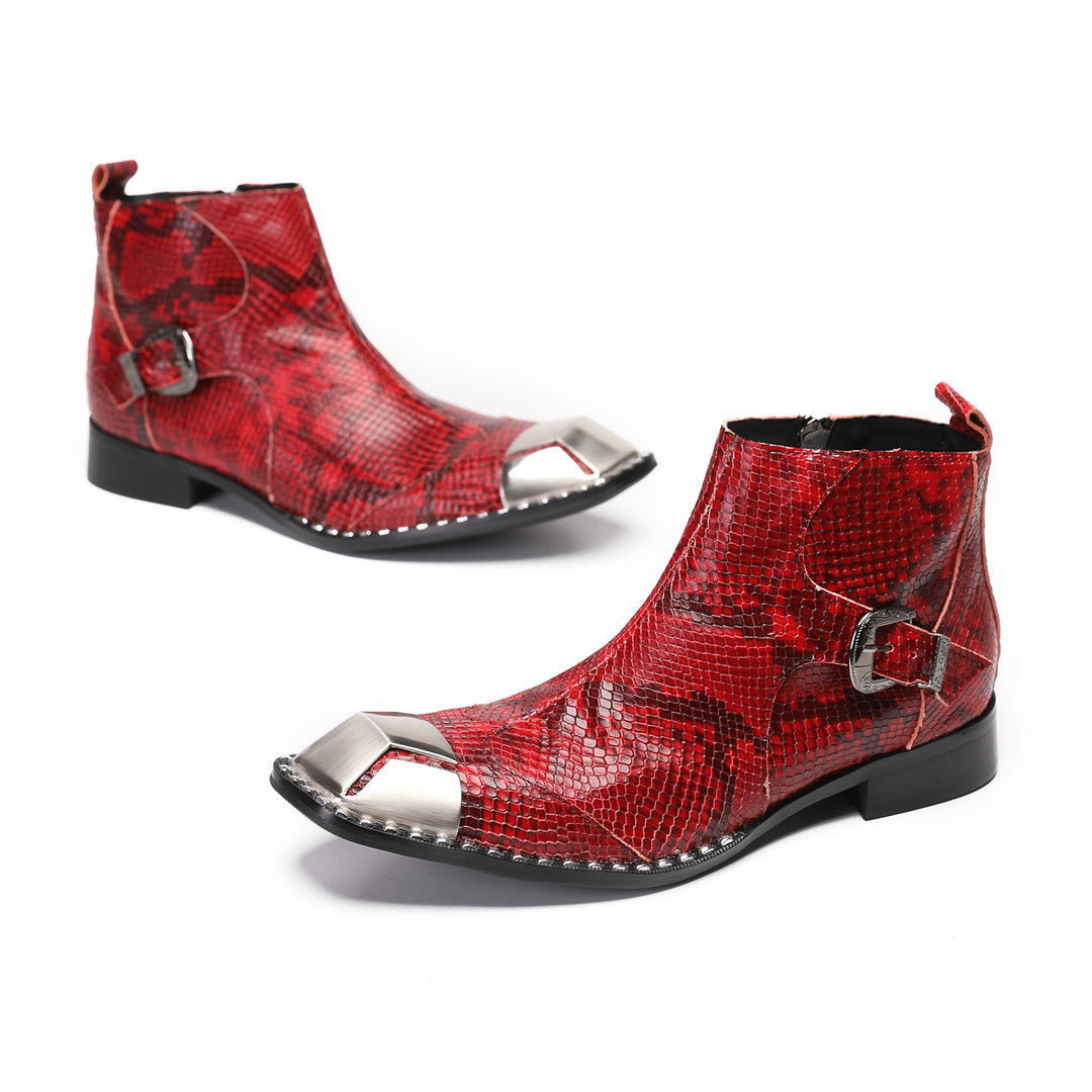 Dola  Serpente Scarlatto Ankle Boots 9206