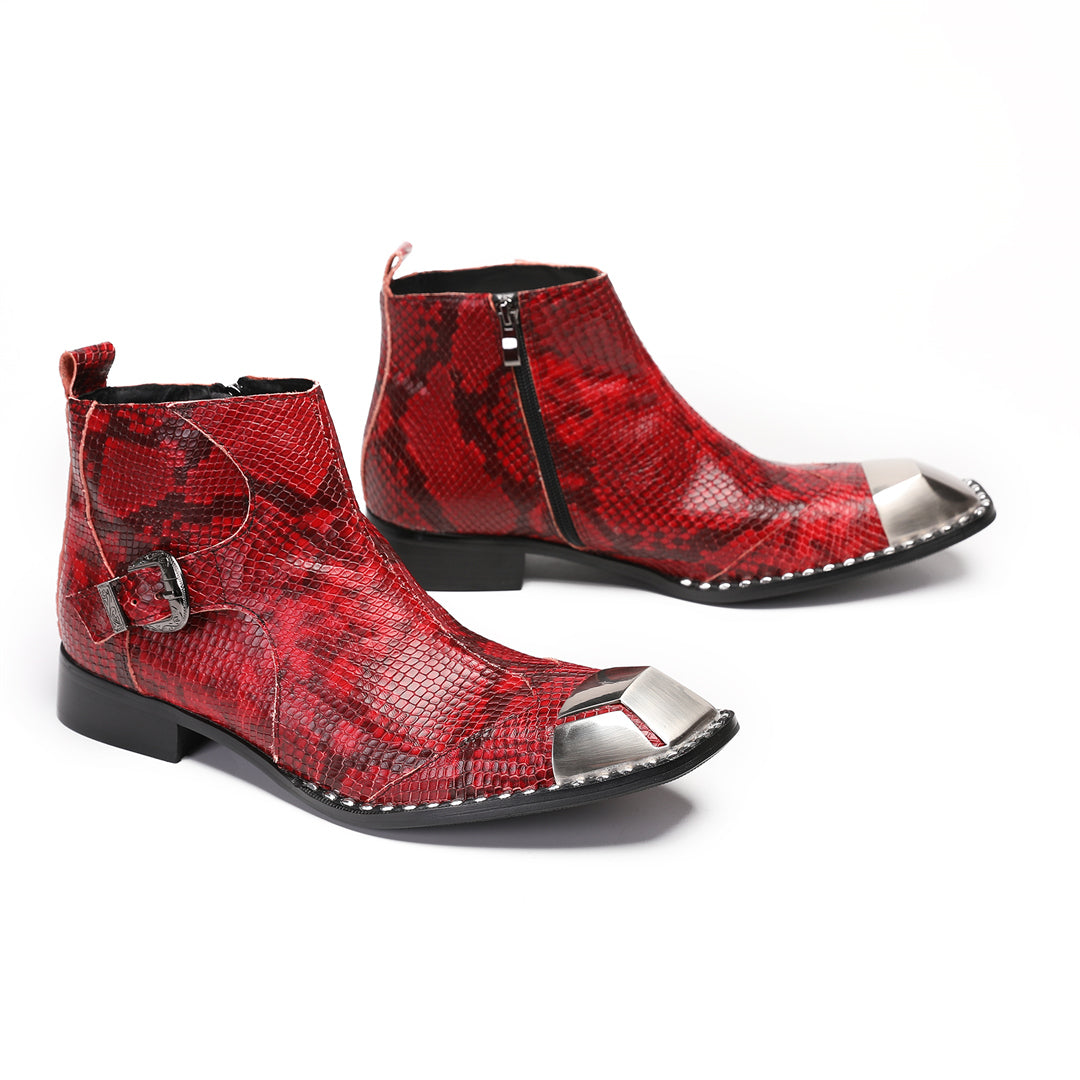 Dola  Serpente Scarlatto Ankle Boots 9206