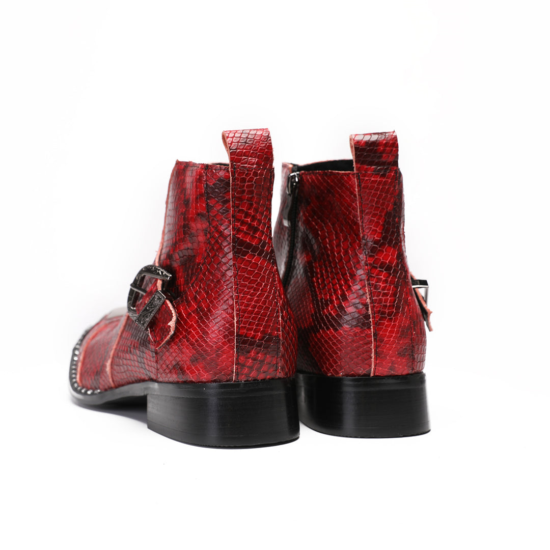 Dola  Serpente Scarlatto Ankle Boots 9206