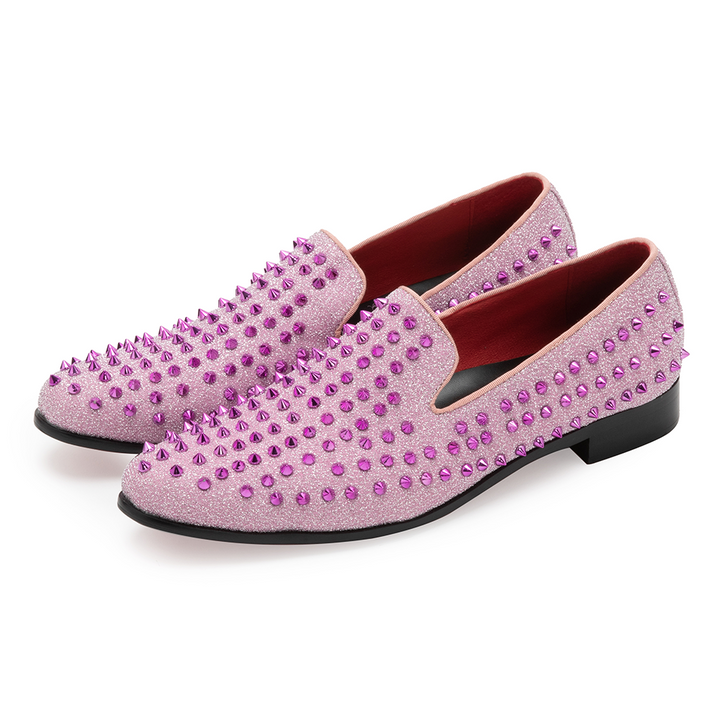 Dola  Pink Rivet Dress Shoes 9180