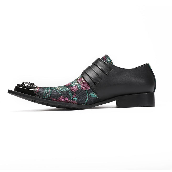 Midnight Blossom Metal Tip Shoes #4003