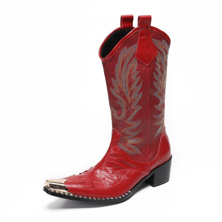 Crimson Outlaw High Boots #4012