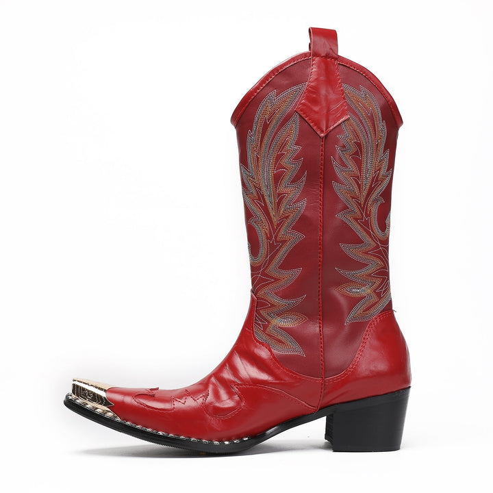 Crimson Outlaw High Boots #4012