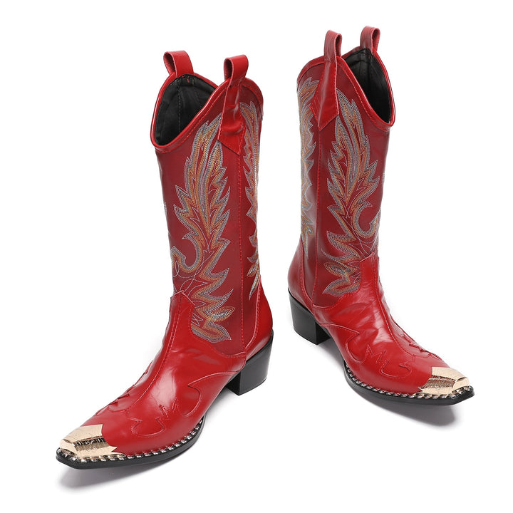 Crimson Outlaw High Boots #4012