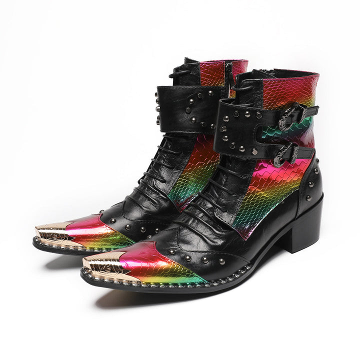 Luxe Rebel Metal Tip Boots #4018