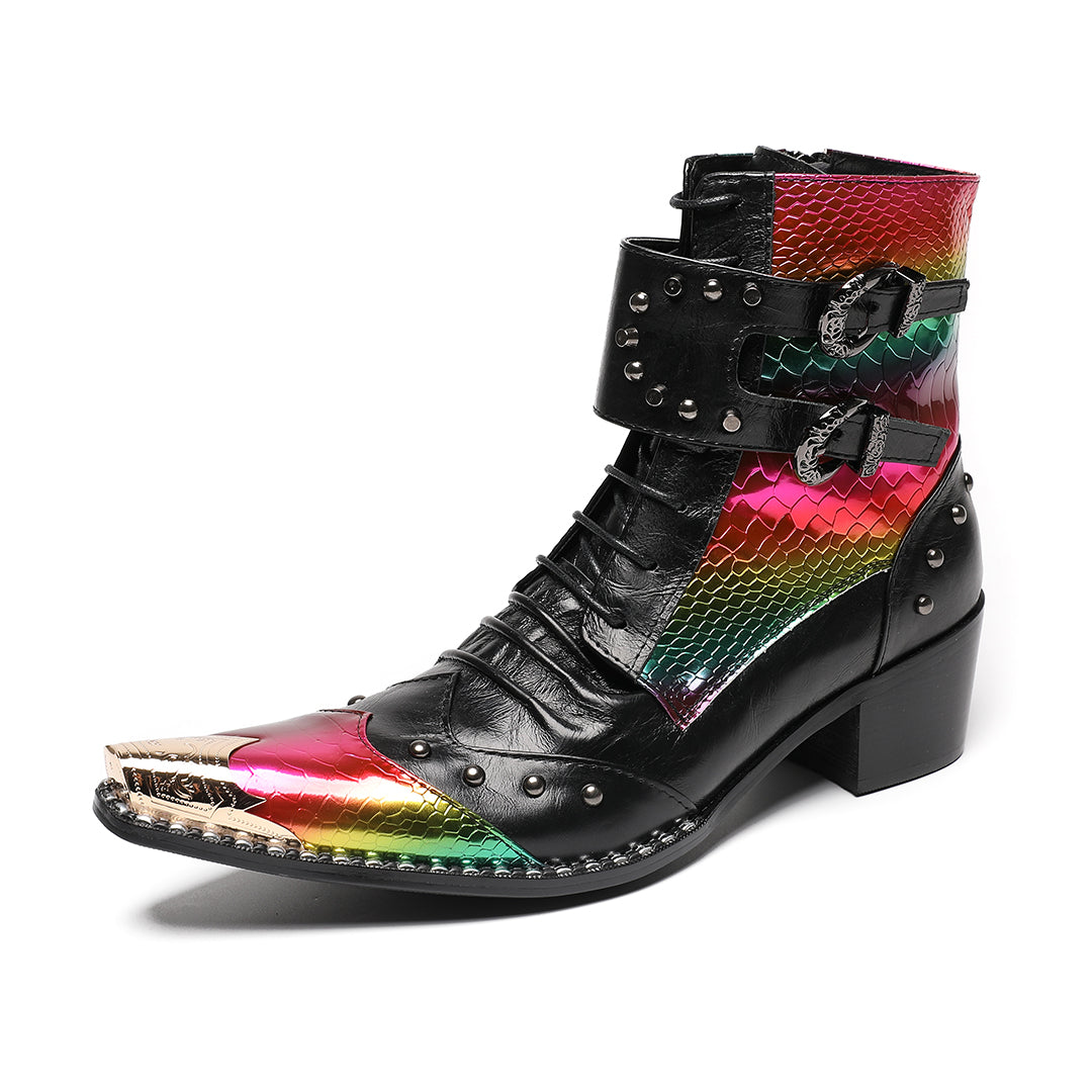 Luxe Rebel Metal Tip Boots #4018