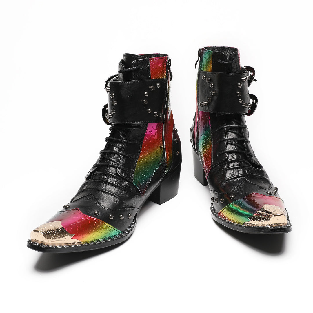 Luxe Rebel Metal Tip Boots #4018