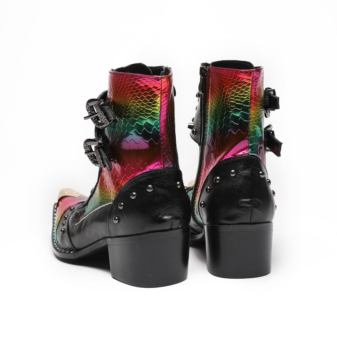 Luxe Rebel Metal Tip Boots #4018