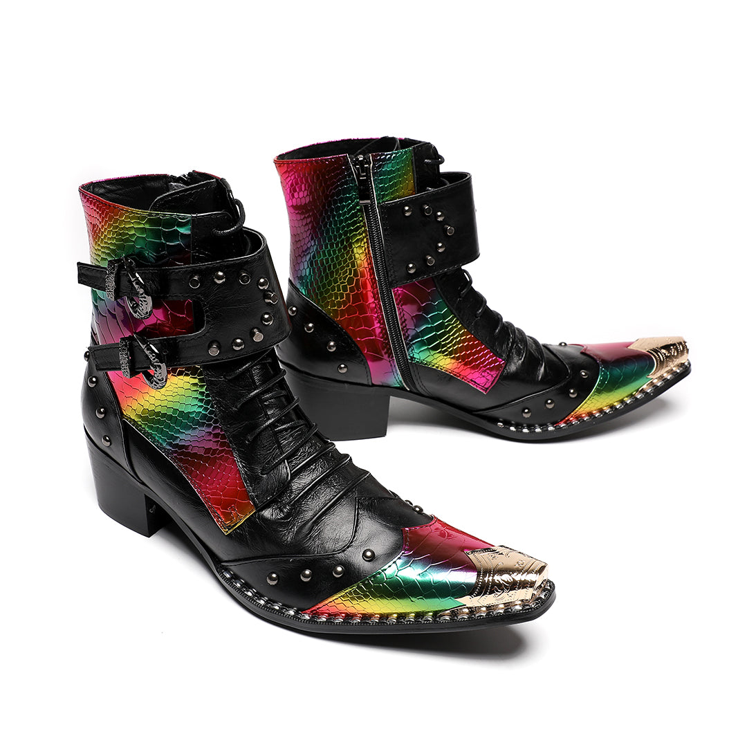 Luxe Rebel Metal Tip Boots #4018