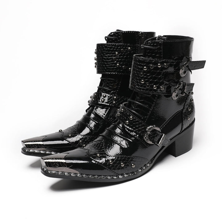 Dark Sovereign Metal Tip Boots #4019