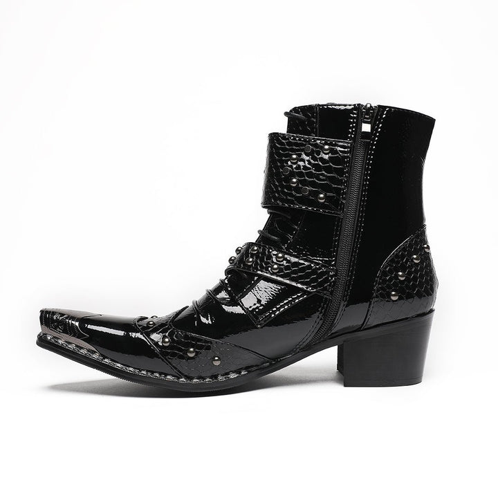 Dark Sovereign Metal Tip Boots #4019