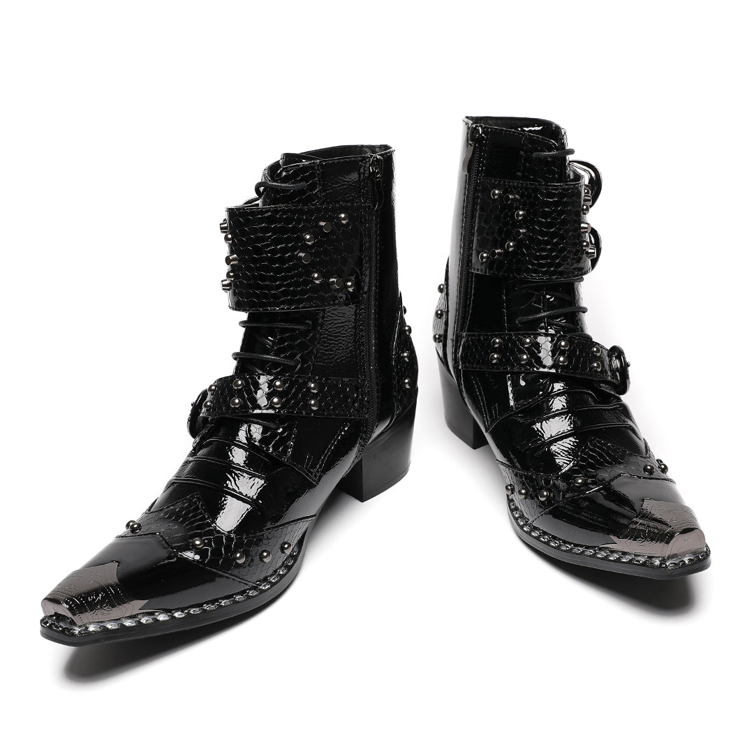 Dark Sovereign Metal Tip Boots #4019