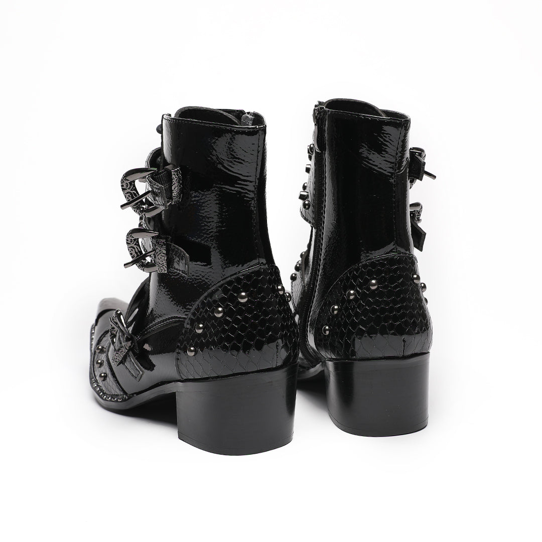 Dark Sovereign Metal Tip Boots #4019