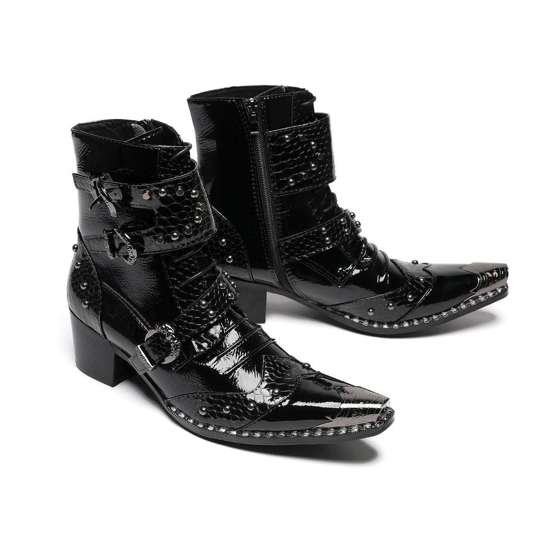 Dark Sovereign Metal Tip Boots #4019