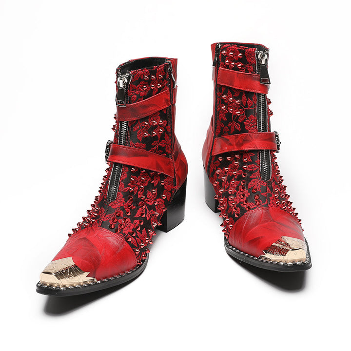 Crimson Thorn Metal Tip Boots #4020