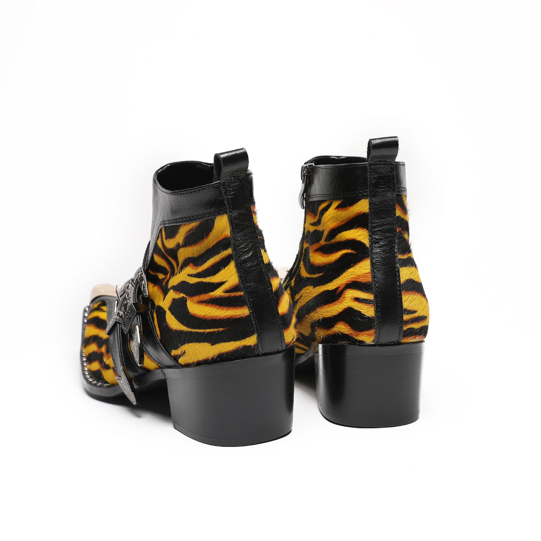 Tiger Fury Metal Tip Boots #4022