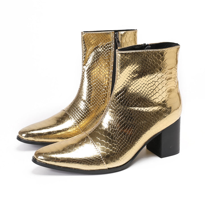 Eternal Gold High Heel Boots #4026