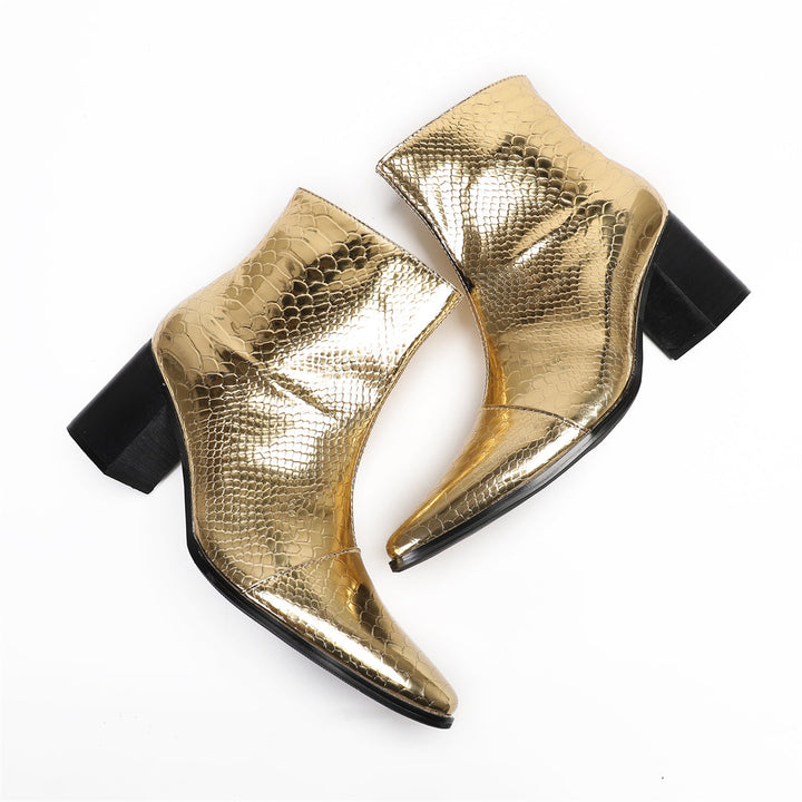 Eternal Gold High Heel Boots #4026