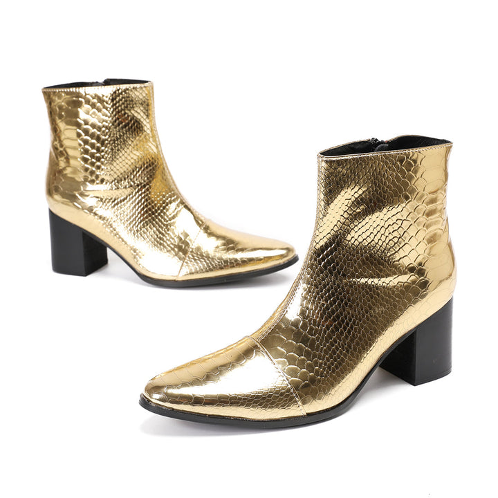 Eternal Gold High Heel Boots #4026