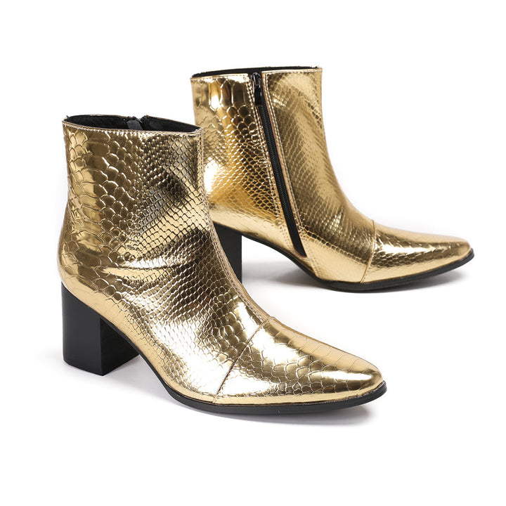 Eternal Gold High Heel Boots #4026