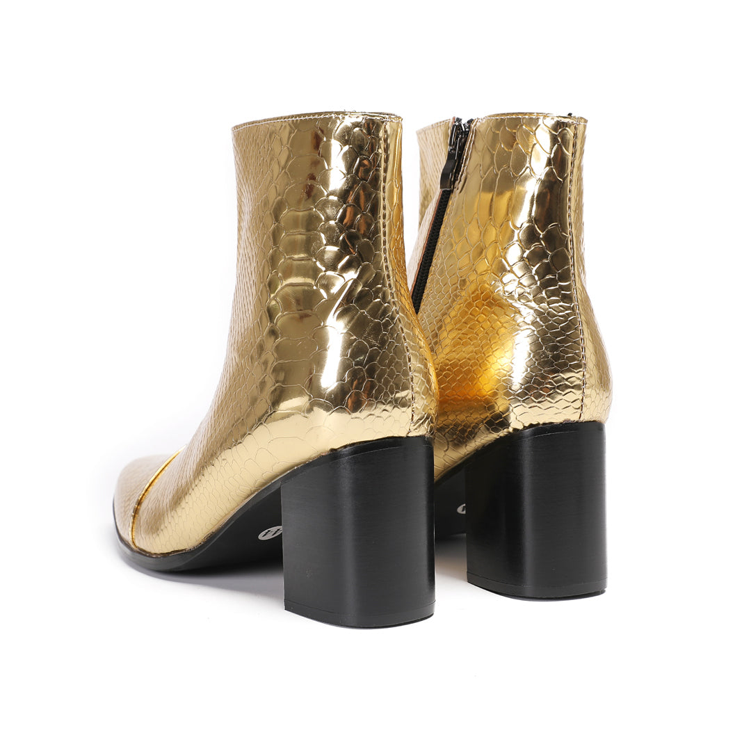 Eternal Gold High Heel Boots #4026