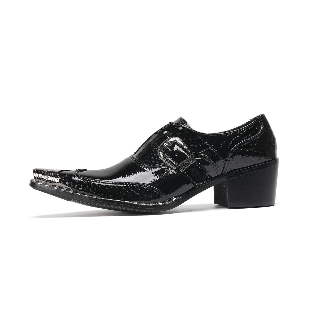 Classic Black Metal Tip Shoes #4044Party WearDOLA SHOES DolaShoes Classic Black Metal Tip Shoes #4044Party WearDOLA SHOES DolaShoes
