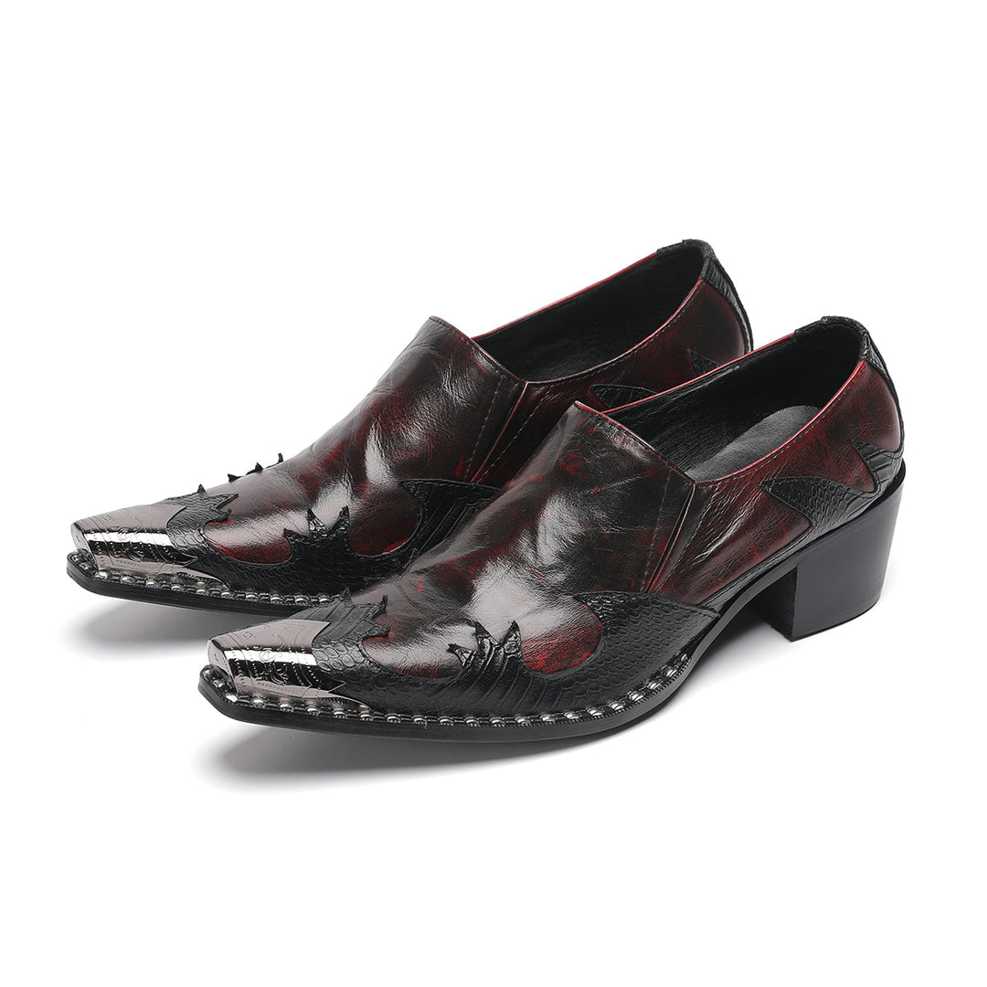 Luxurious_Crimson_Metal_Tip_Shoes_4057_Party_Wear_DOLA_Shoes