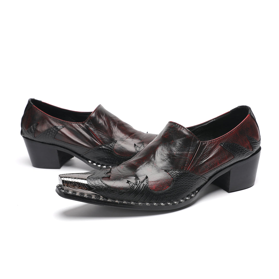 Luxurious_Crimson_Metal_Tip_Shoes_4057_Party_Wear_DOLA_Shoes
