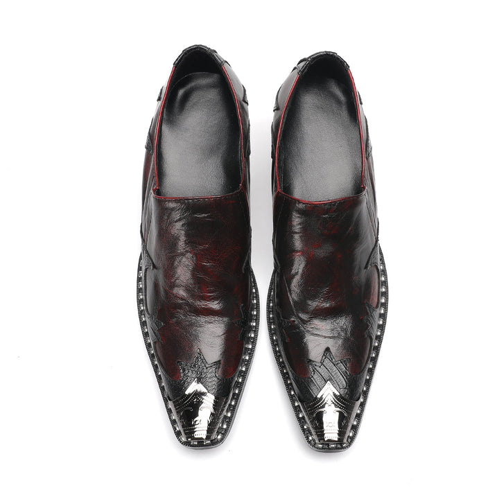 Luxurious_Crimson_Metal_Tip_Shoes_4057_Party_Wear_DOLA_Shoes
