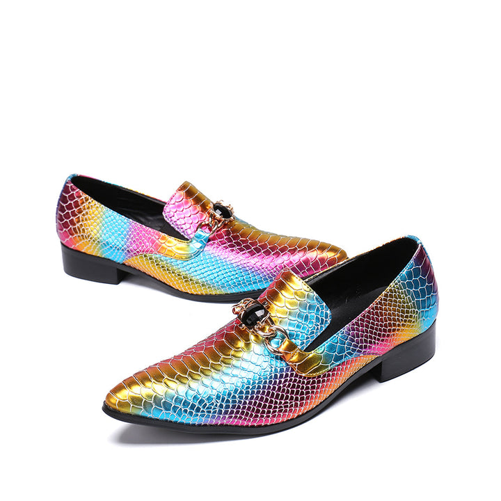 Dola Gem-Rainbow Alligator Loafer #8081