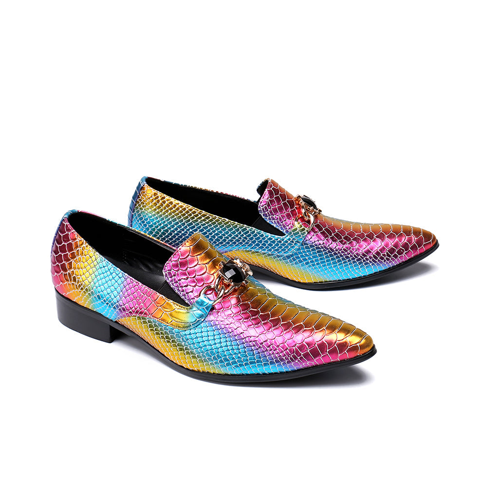 Dola Gem-Rainbow Alligator Loafer #8081