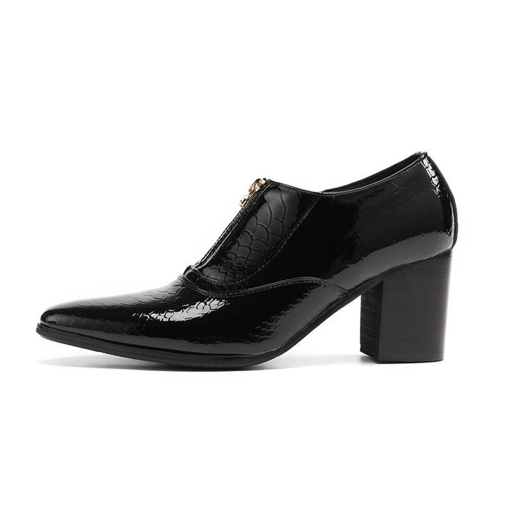 Dola The Black Python High-Heel Shoes #8096