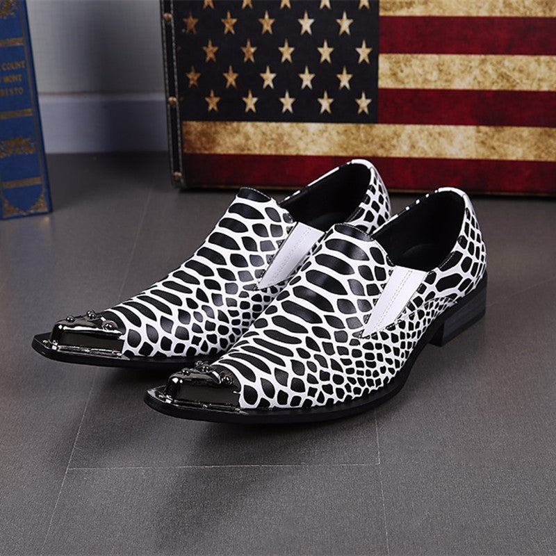 Dola ITALIAN zebra Dress Shoes #8042