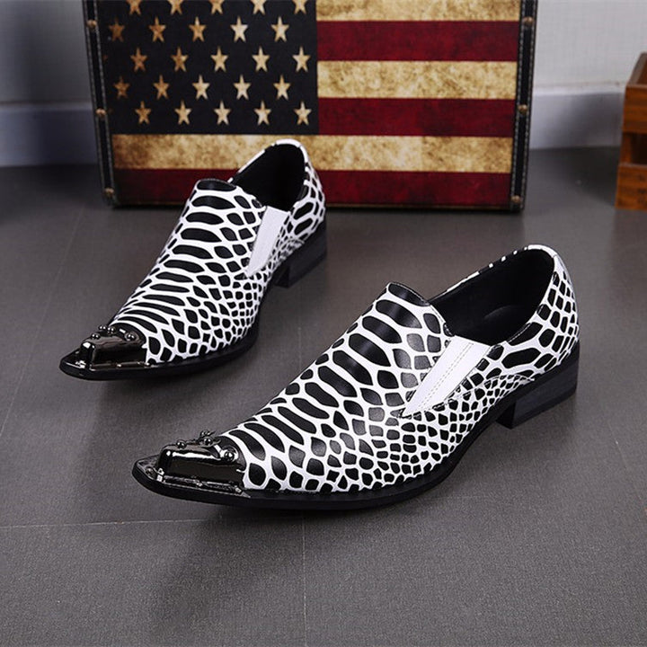 Dola ITALIAN zebra Dress Shoes #8042