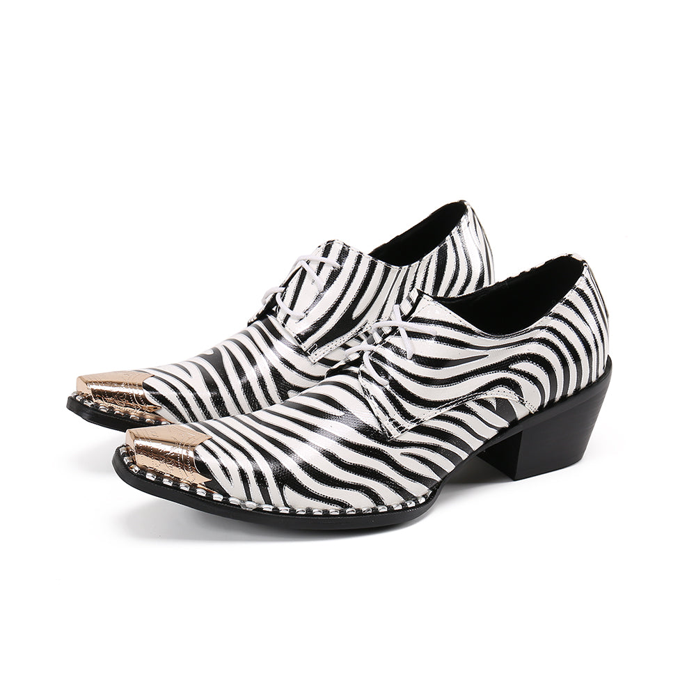 Dola  Italian Zebra High Heel Shoes #8119