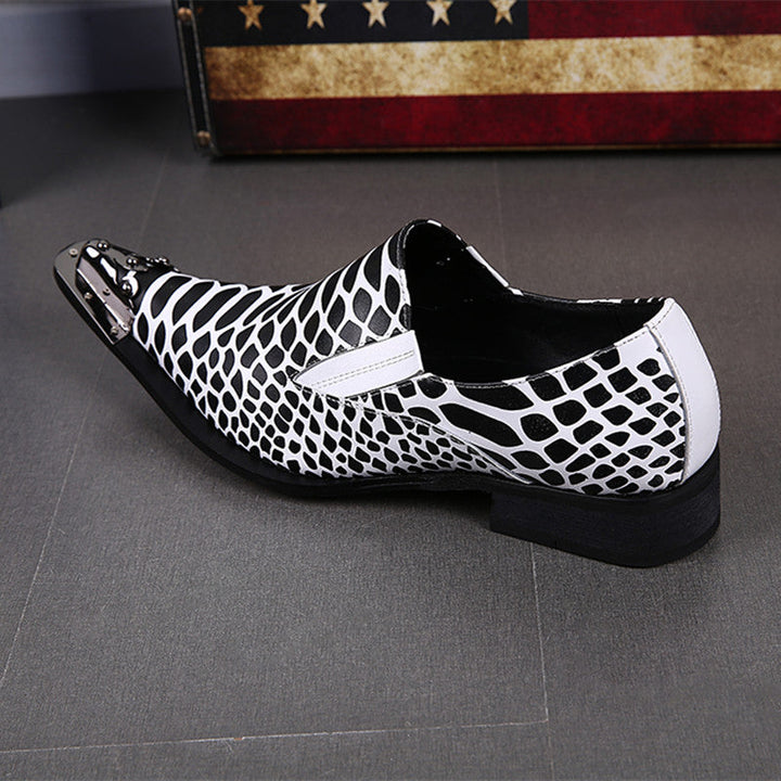 Dola ITALIAN zebra Dress Shoes #8042