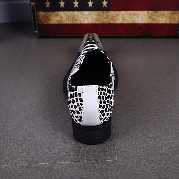 Dola ITALIAN zebra Dress Shoes #8042