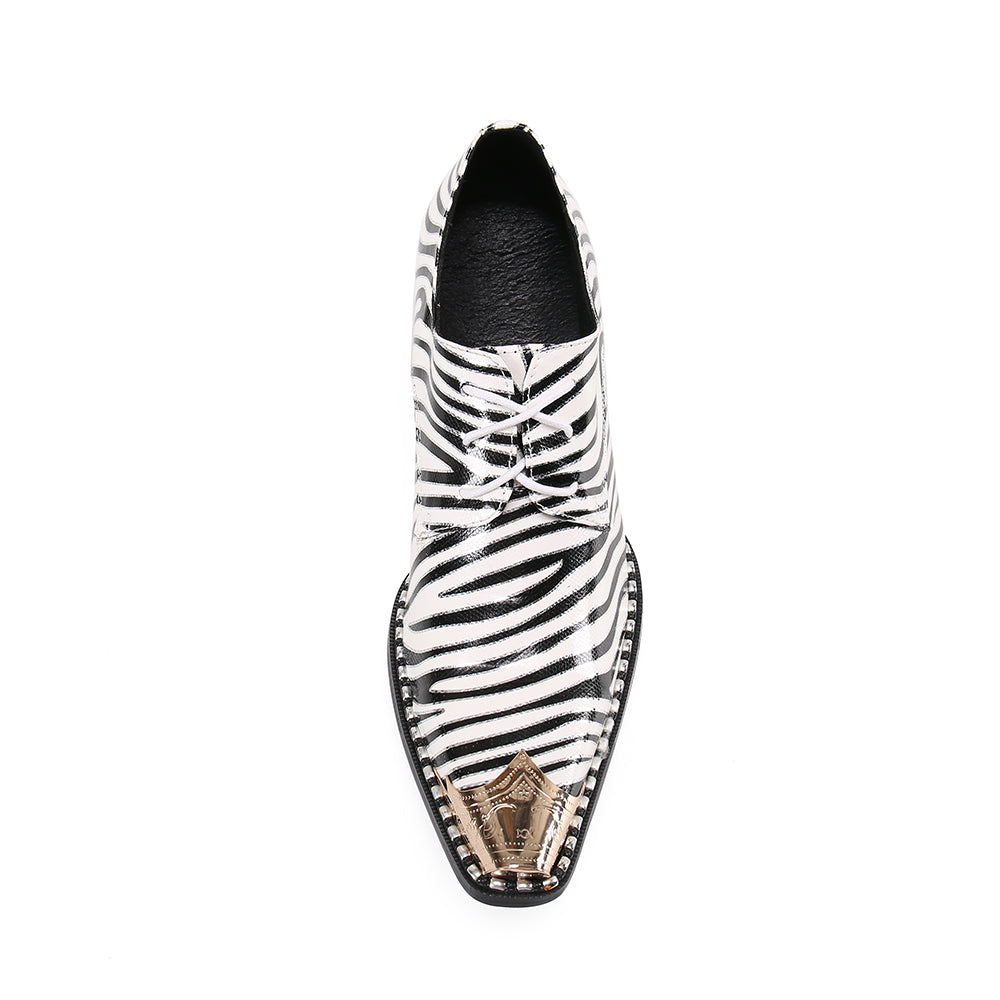 Dola  Italian Zebra High Heel Shoes #8119