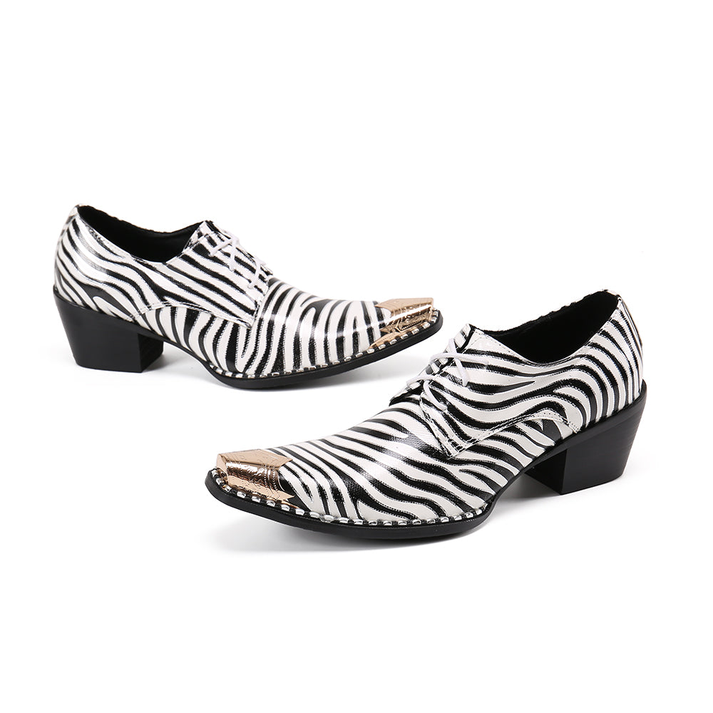 Dola  Italian Zebra High Heel Shoes #8119