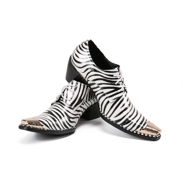 Dola  Italian Zebra High Heel Shoes #8119